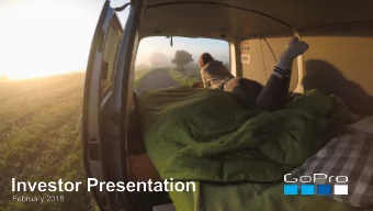 SAFE HARBOR STATEMENT  This presentation may contain projections or other forward-looking