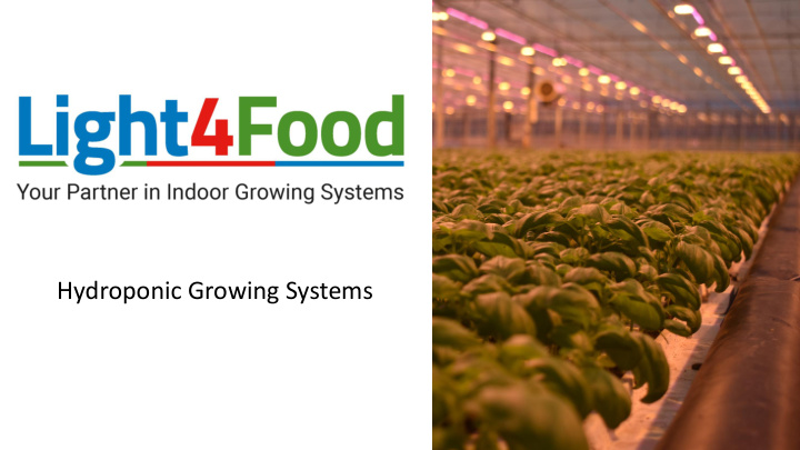 hydroponic growing systems history