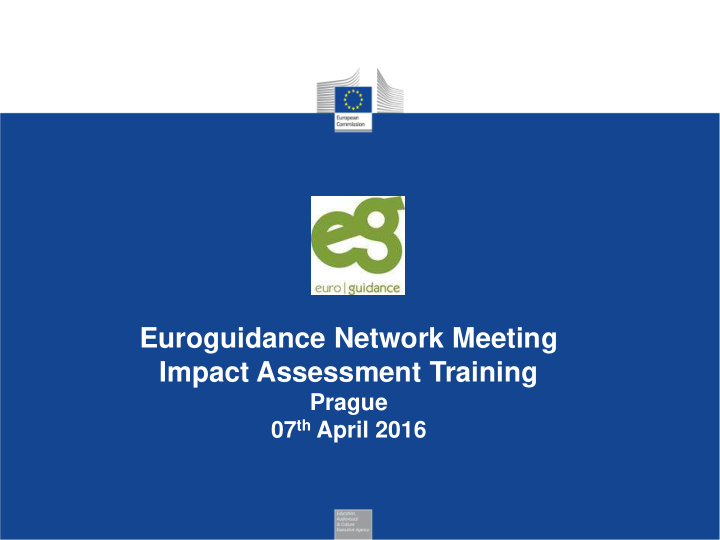 euroguidance network meeting impact assessment training
