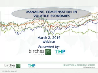 MA  MANAG  NAGING  ING CO  COMP  MPENSA  NSATI  TION  ON IN  VOLA  LATILE  ILE ECO  CONOMIES  OMIES