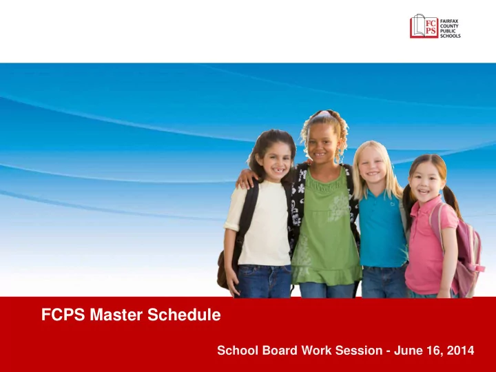 fcps master schedule