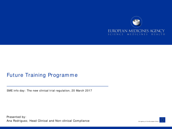 future training programme