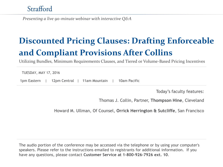 discounted pricing clauses drafting enforceable and