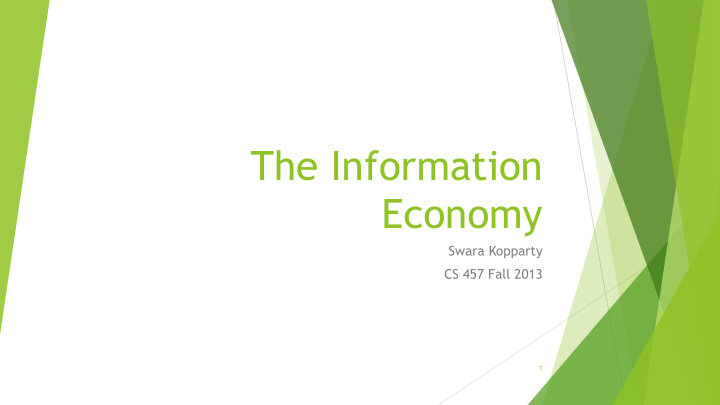 the information economy