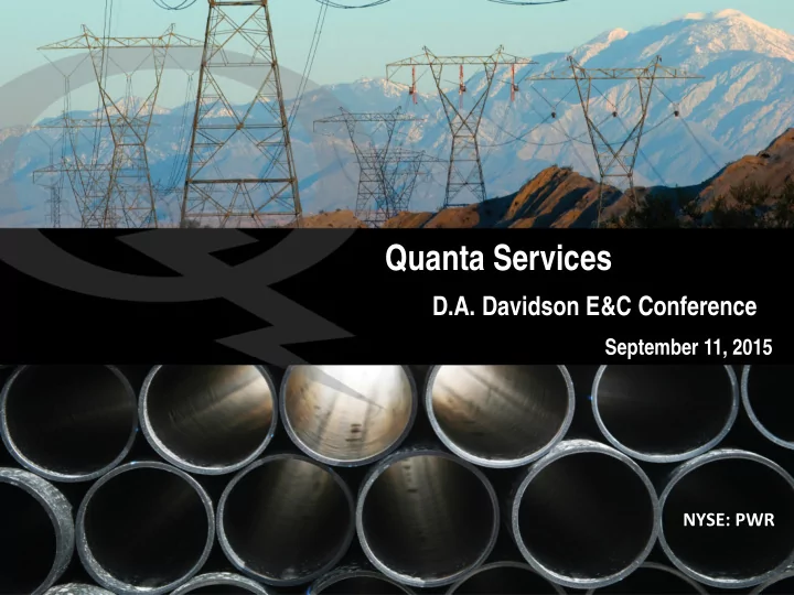 quanta services