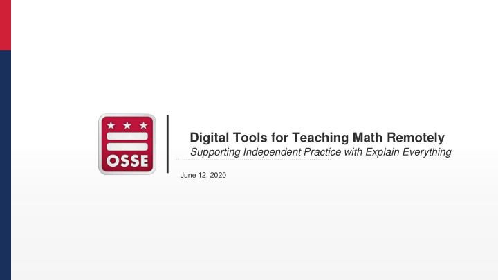digital tools for teaching math remotely