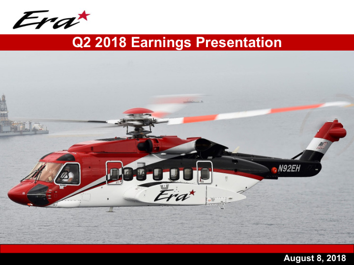 q2 2018 earnings presentation