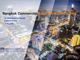 Bangkok Commercial Asset Management Plc.  1Q_2020 Financial Results  Conference Call  21 May 2020