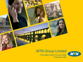 MTN Group Limited  Final audited results for the year ended  31 December 2006  Agenda  Strategic
