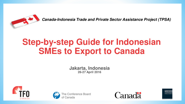 smes to export to canada