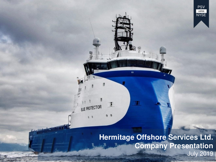 hermitage offshore services ltd company presentation