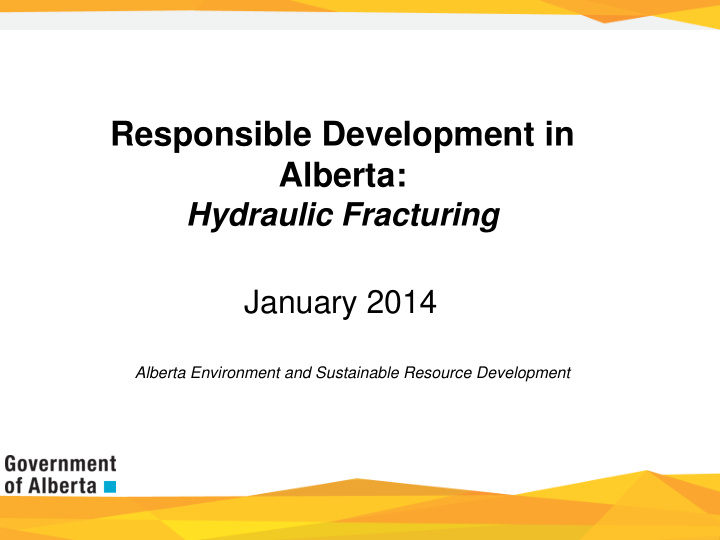 responsible development in alberta