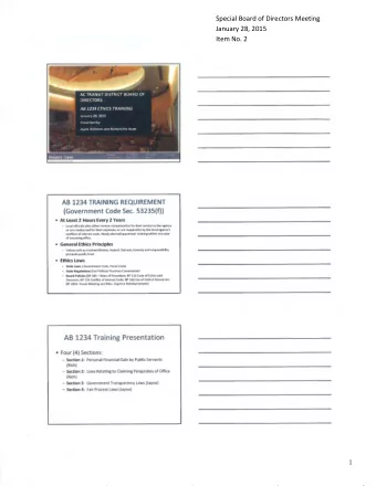 + .~~`  REQUIREMENT  AB  1234  TRAINING  (Government  Code  Sec.  53235(f))    At  Least  2