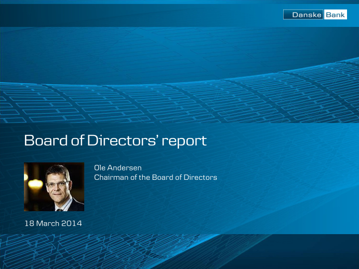 board of directors report