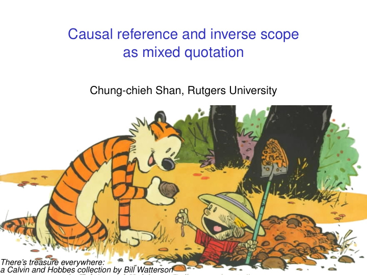 causal reference and inverse scope as mixed quotation