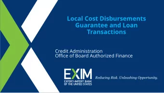 Main Title of Presentation  Credit Administration  Office of Board Authorized Finance  Sub-heading