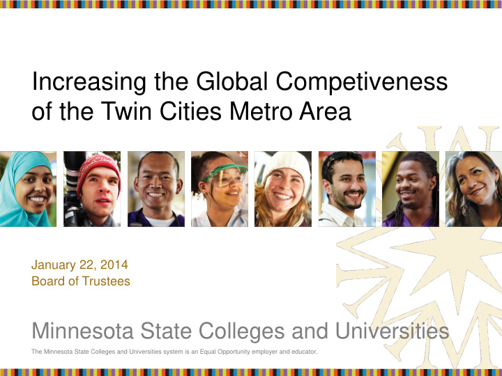 increasing the global competiveness of the twin cities