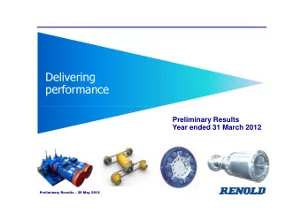 Delivering  performance  Preliminary Results  Year ended 31 March 2012  Preliminary Results  29