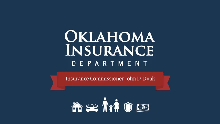 insurance commissioner john d doak building resilient