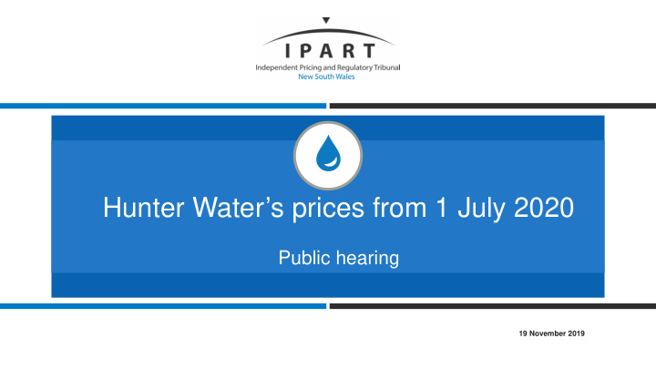 hunter water s prices from 1 july 2020
