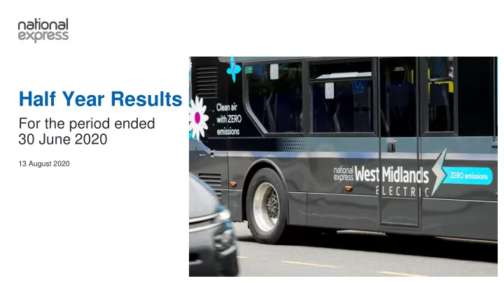 half year results