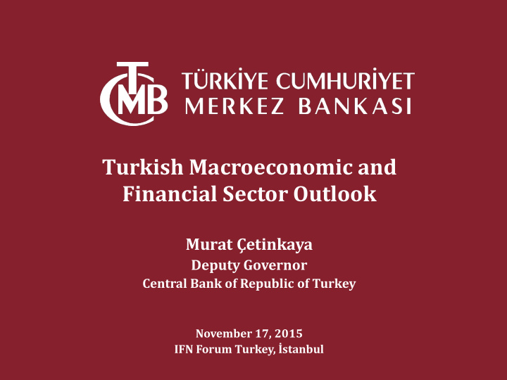turkish macroeconomic and