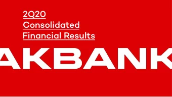 2Q20  Consolidated  Financial Results  Content  Operating Environment  01  02  Financials  03