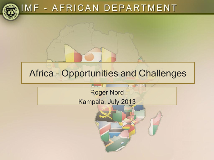africa opportunities and challenges