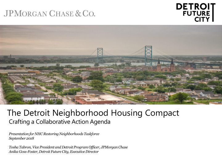 the detroit neighborhood housing compact