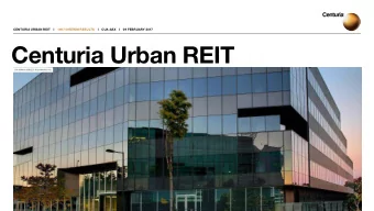 Centuria Urban REIT  576 SWAN STREET, RICHMOND VIC  PAGE 01  CENTURIA URBAN REIT I 1H17 INTERIM