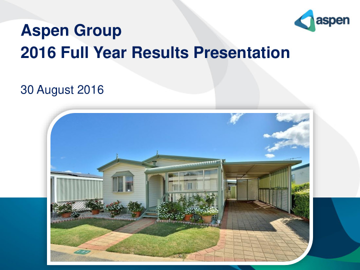 aspen group 2016 full year results presentation