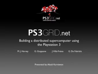 Introduction  Playstation 3 (PS3) Game Console  Cell Processor  Molecular Dynamic (MD)