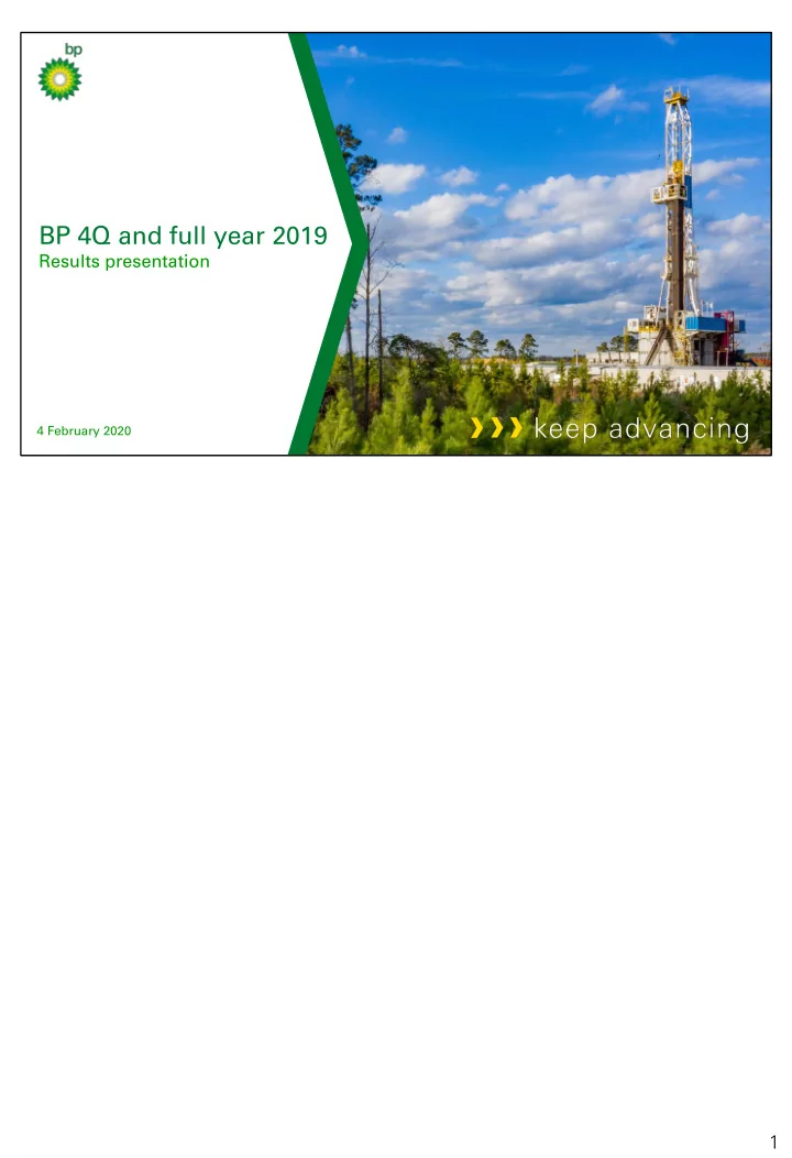 bp 4q and full year 2019