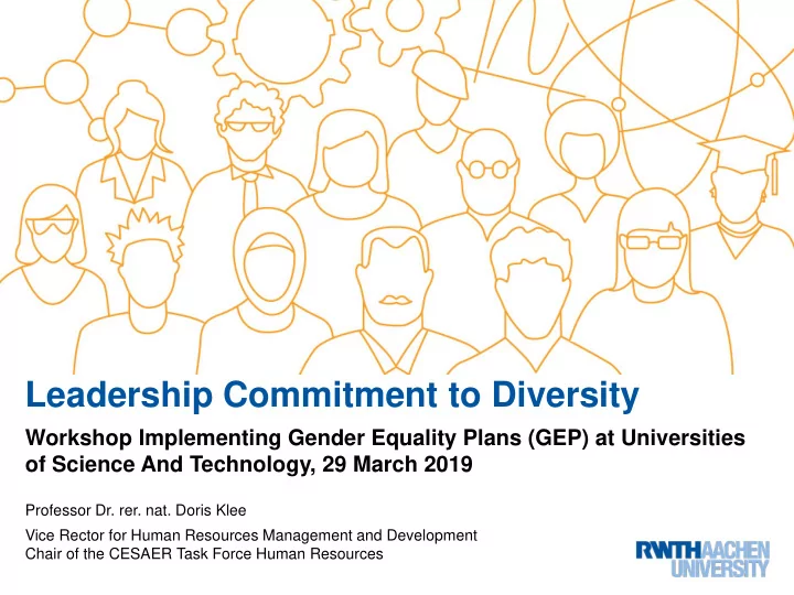 leadership commitment to diversity