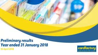 Forward-looking statements  This presentation contains certain forward-looking statements with