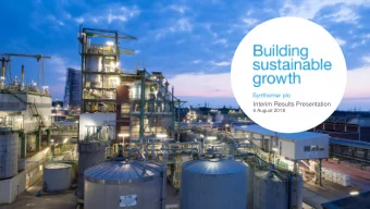 Interim Results Presentation  6 August 2018  INTERIM RESULTS  6 August 2018  Cautionary Statement