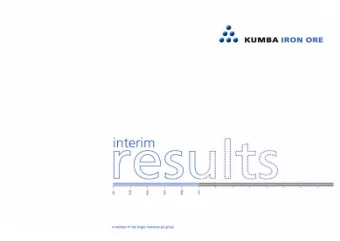 Highlights    Operating profit of R2,9 billion up 52% year on year    Sishen Mine sales up 8%
