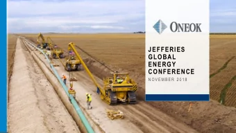JEFFERIES  GLOBAL  ENERGY  CONFERENCE  N O V E M B E R  2 0 1 8  FORWARD-LOOKING STATEMENTS