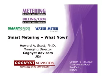 ADVISORS  October 19  21, 2009  Transamerica Hotel,  Technology for the