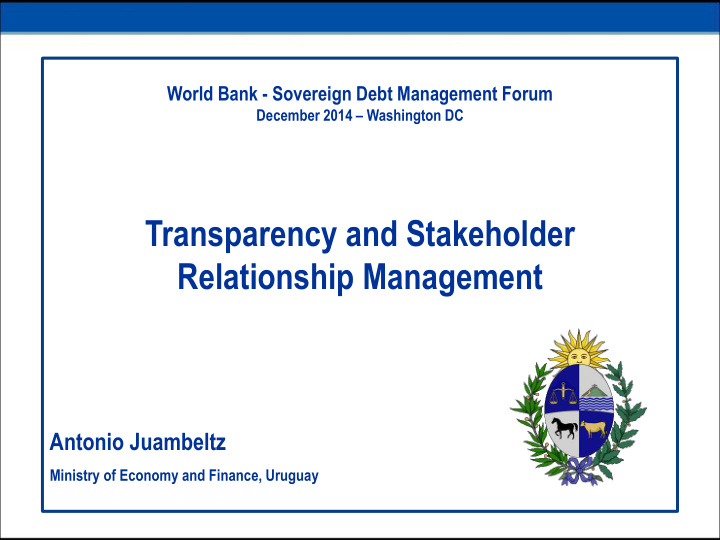 transparency and stakeholder relationship management
