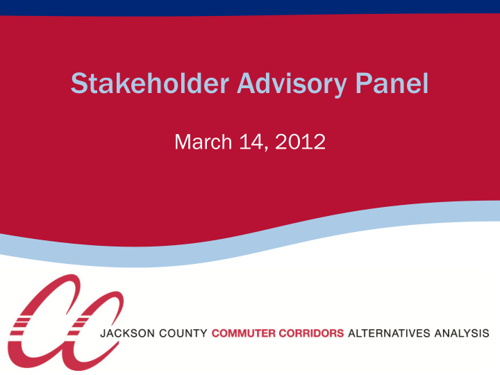 stakeholder advisory panel