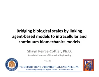 Bridging  biological  scales  by  linking      agent-based  models  to