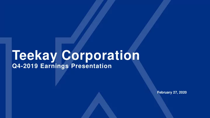 teekay corporation