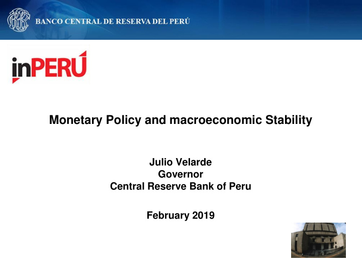 february 2019 contents sound macroeconomic fundamentals