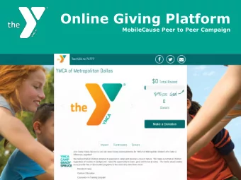 Online Giving Platform  MobileCause Peer to Peer Campaign  Online Giving Platform  Online