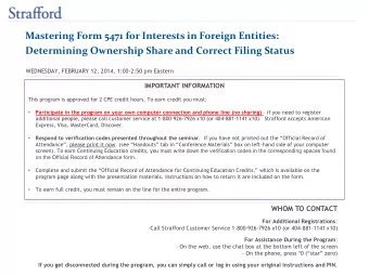 Mastering Form 5471 for Interests in Foreign Entities: Determining Ownership Share and Correct