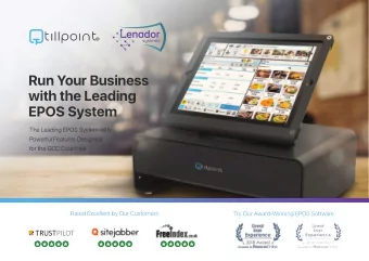 Run Your Business  with the Leading  EPOS System  The Leading EPOS System with  Powerful Features