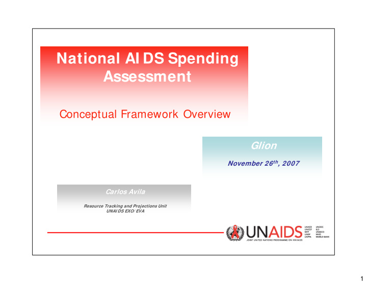 national ai ds spending assessment
