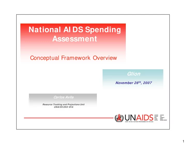 national ai ds spending assessment