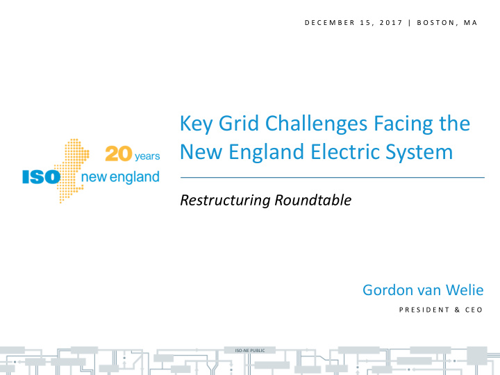 key grid challenges facing the new england electric system